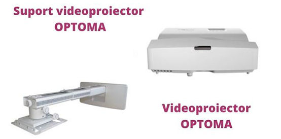 Pachet interactiv IQboard Foundation UST 100" - Innovative Teaching videoproiector si suport 