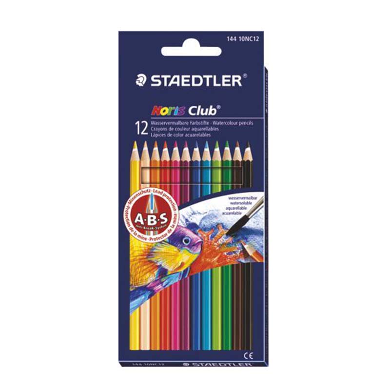 Creioane color acuarelabile 12culori, 175mm, Staedtler rik.ro imagine 2022 cartile.ro
