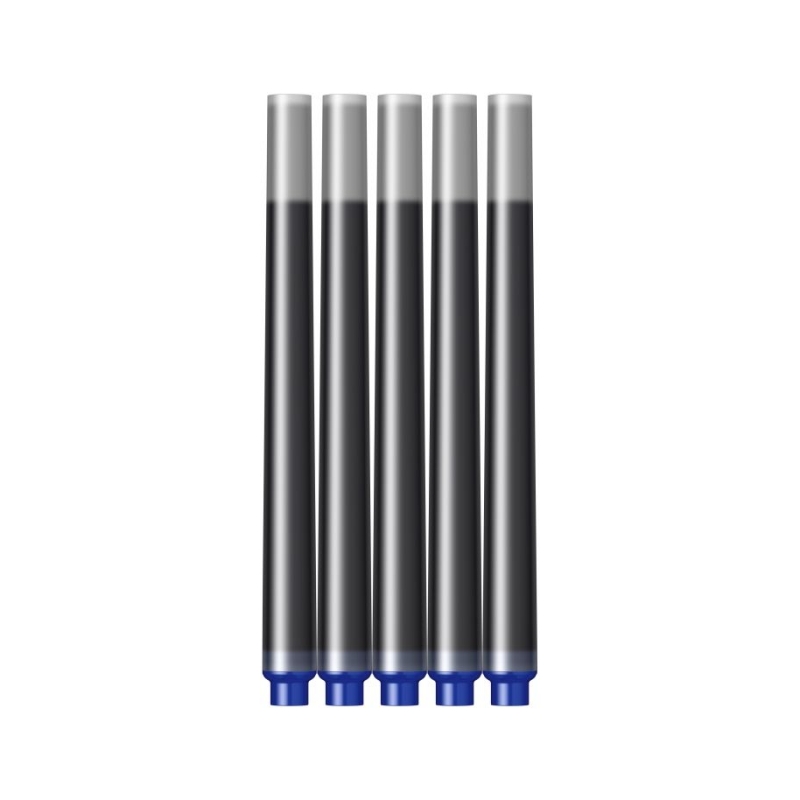 Patroane cerneala mari, 5 buc/cut, albastru permanent, Parker Quink Parker imagine 2022 depozituldepapetarie.ro