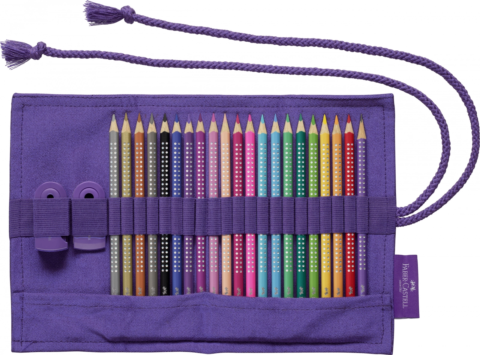 Set 20 creioane color + 1 creion Sparkle + accesorii, Faber-Castell