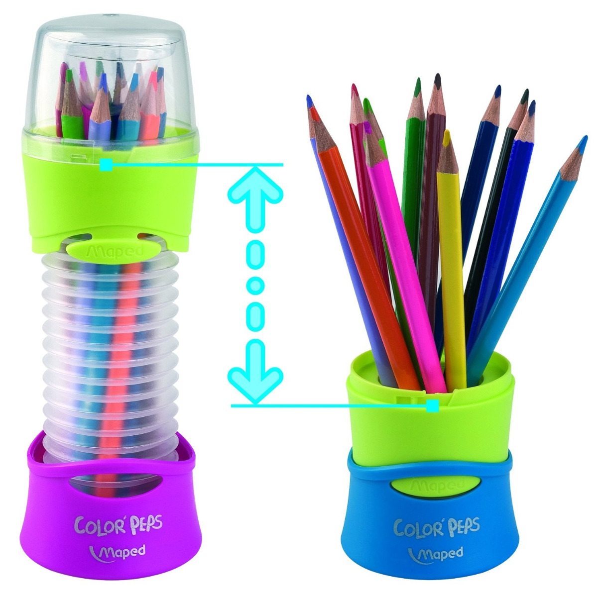 Creioane colorate Color’Peps 12 culori/set flex, Maped Maped imagine 2022 depozituldepapetarie.ro