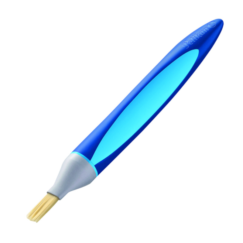 Pensula nr.6, varf lat, par sintetic, culoare albastru, Griffix Pelikan Pelikan imagine 2022 cartile.ro