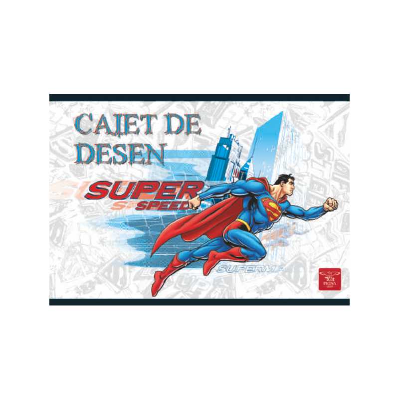 Caiet pentru desen, 16file, Superman Pigna imagine 2022 cartile.ro