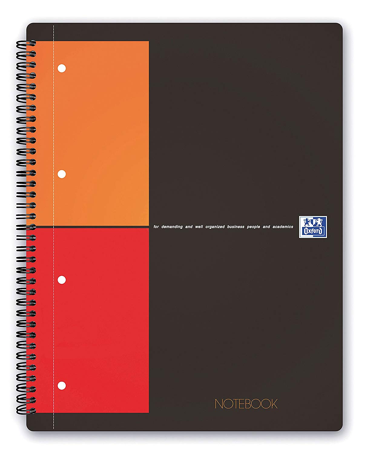 Caiet cu spira A4+, 80 file-80g/mp, matematica, hardcover, Scribzee, Oxford Int. Notebook
