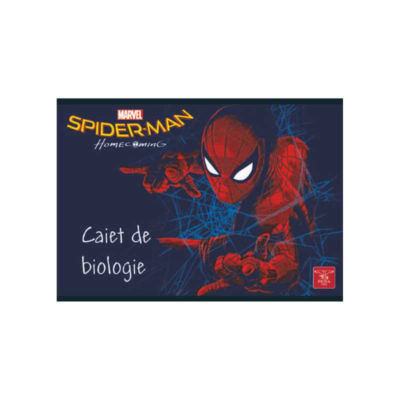 Caiet pentru biologie, 24file, Spiderman Pigna poza 2021