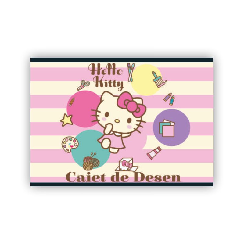 Caiet pentru desen, 16file, Hello Kitty Pigna imagine 2022 cartile.ro
