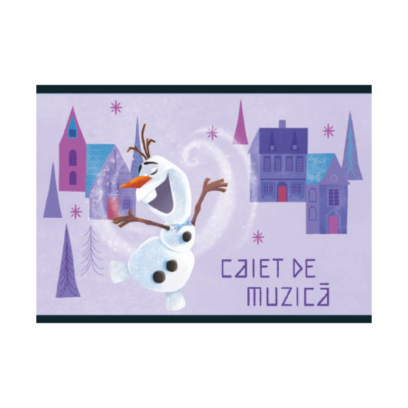 Caiet pentru muzica, 24file, Frozen Pigna imagine 2022 depozituldepapetarie.ro