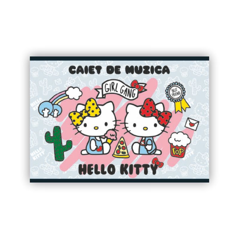 Caiet pentru muzica, 24file, Hello Kitty Pigna imagine 2022 cartile.ro