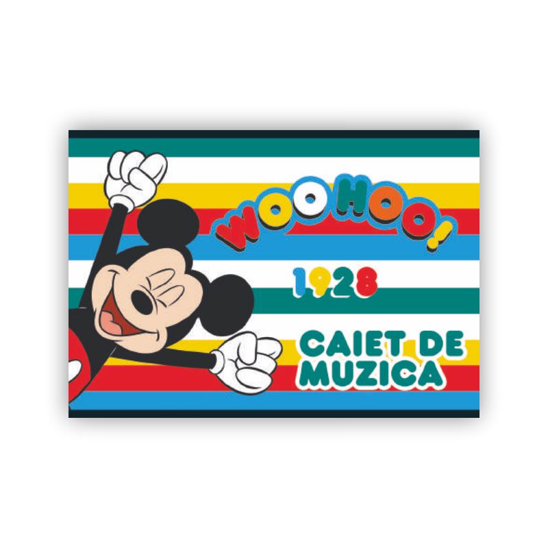 Caiet pentru muzica, 24file, Mickey Mouse Pigna poza 2021