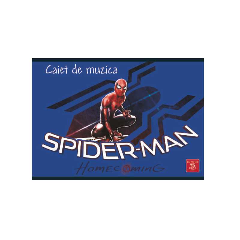 Caiet pentru muzica, 24file, Spiderman Pigna imagine 2022 cartile.ro