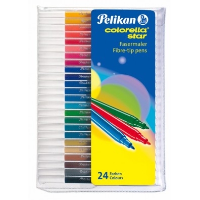 Carioci, 24 culori/set, Colorella Star Pelikan Pelikan