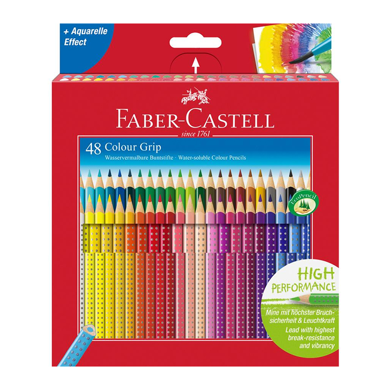 Creioane Colour Grip 2001, 48 culori, Faber-Castell Faber-Castell