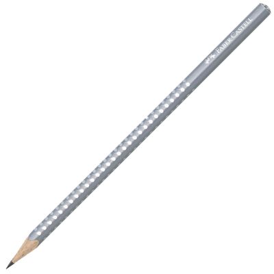 Creion fara guma, Faber-Castell Sparkle, mina B, gri