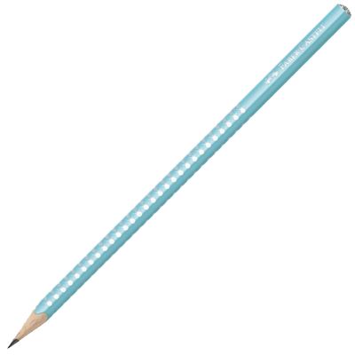 Creion fara guma, Faber-Castell Sparkle, mina B, turcoaz