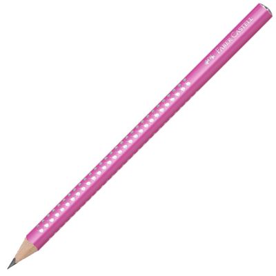 Creion fara guma, Faber-Castell Sparkle Jumbo, mina B, roz