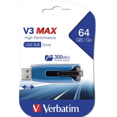Memorie USB, 64Gb, USB3.0, Verbatim Store n Go V3 Max
