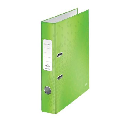 Biblioraft A4, 52 mm, carton laminat, Leitz 180° Wow, verde 