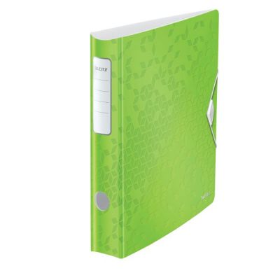 Biblioraft A4, 65mm, polyfoam, Leitz Active WOW 180°, verde fresh metalizat