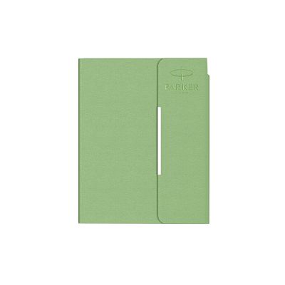 Agenda nedatata B6, 166file, h.ivoire, coperta cartonata cu clapeta, Parker, verde lime 