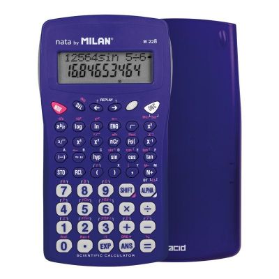 Calculator stiintific, 10digiti, Milan, albastru