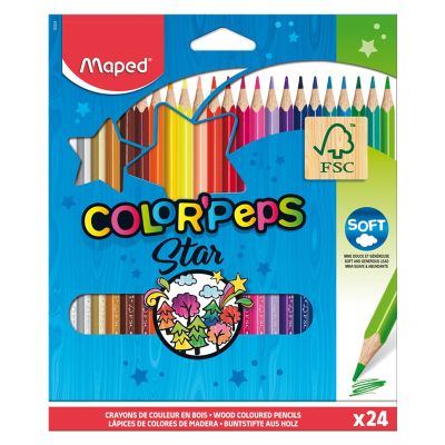 Creioane colorate Color'Peps 12 culori/set flex, Maped