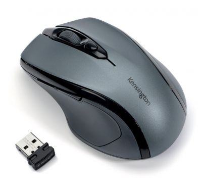 Mouse conexiune wireless, dimensiune medie Kensington Pro Fit, gri