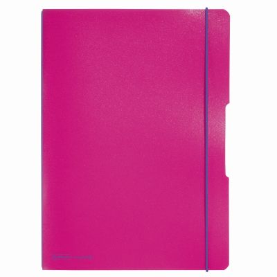Caiet My.Book Flex A4, 40 file x2, dictando+matematica, coperta roz inchis, logo violet