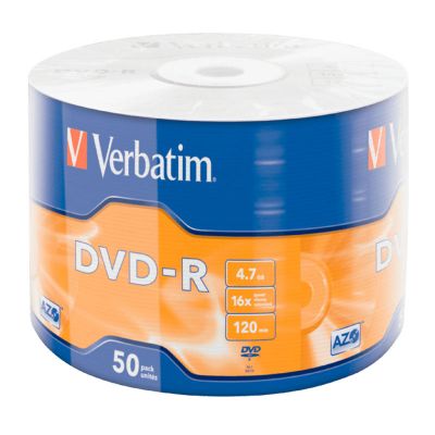 Set DVD-uri R-/+, 50 buc/set, 4.7Gb, 16x, 120min, Verbatim Azo