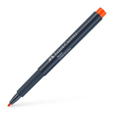 Marker acrilic, varf 1.5mm Faber-Castell, portocaliu neon