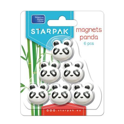 Magneti panda, 6 buc/set, Starpak