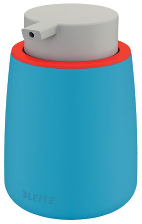 Dispenser pentru lichid, ceramic, cu pompa, 300ml, Leitz Cosy, albastru celest