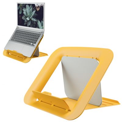 Suport ergonomic pentru laptop, ajustabil, Leitz Cosy, galben chihlimbar