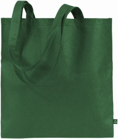 Sacosa textil 41 x 38 cm, bumbac, barete lungi, diverse culori, Annual Catalogue  verde inchis
