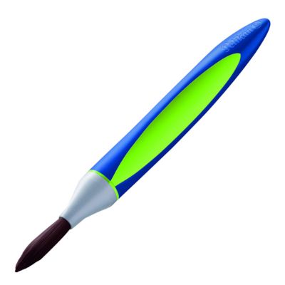 Pensula nr.10, varf rotund, par sintetic, culoare verde, Griffix Pelikan