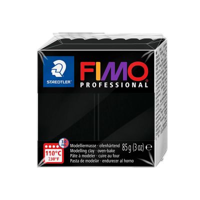 Plastilina, 85g/buc, Fimo Professional, Staedtler, black