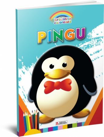 Carte de colorat A4 96file Pingu