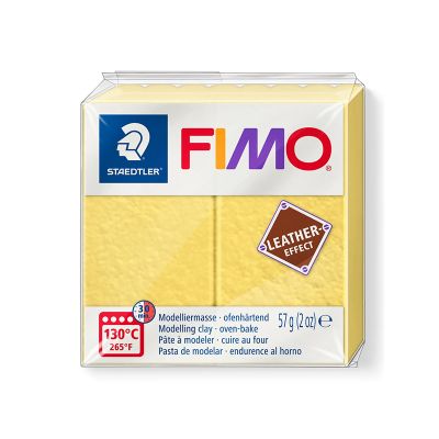 Plastilina, 57g/buc, Fimo leather effect, Staedtler, saffron yellow