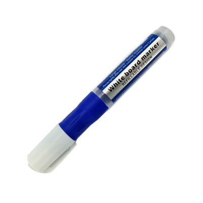 Marker whiteboard 2 mm, varf rotund, reincarcabil, albastru