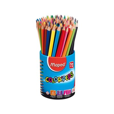 Creioane colorate, 72culori/set, School'Peps Maped