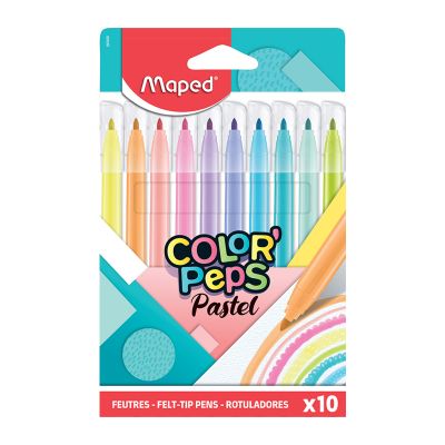 Carioci, 10 culori/set, Color-Peps Pastel, Maped