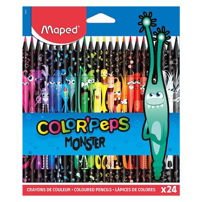 Creioane colorate, 24culori/set, Color Peps Animals Maped
