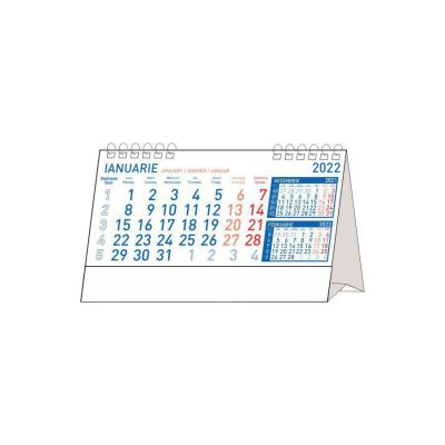 Calendar de birou Standard, albastru