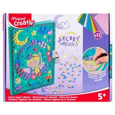 Kit creativ mozaic 18x14cm, jurnal secret, Maped Creativ Secret