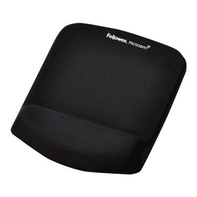 Mousepad ergonomic, Plush Touch, Fellowes, negru