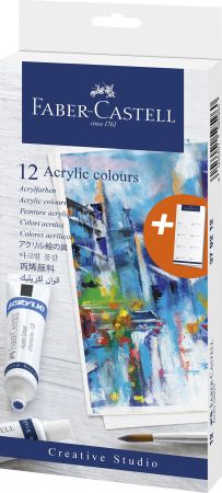 Culori Acrilice 12 Culori 20Ml Faber-Castell