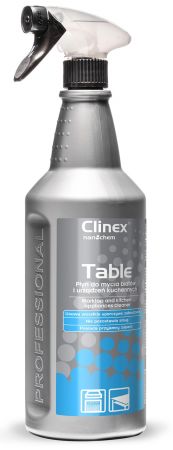 CLINEX Table, 1 litru, cu pulverizator, solutie pt. curatare suprafete si aparate din bucatarie
