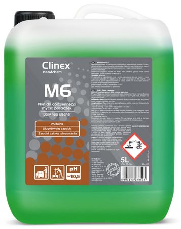 CLINEX M6 Medium, 5 litri, detergent fara spuma pentru curatare pardoseli