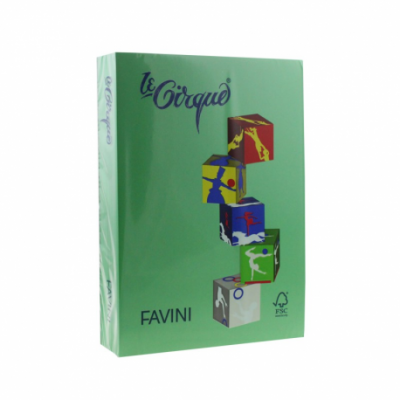 Hartie color A4, 80g/mp, 500coli/top, Favini (208), verde inchis