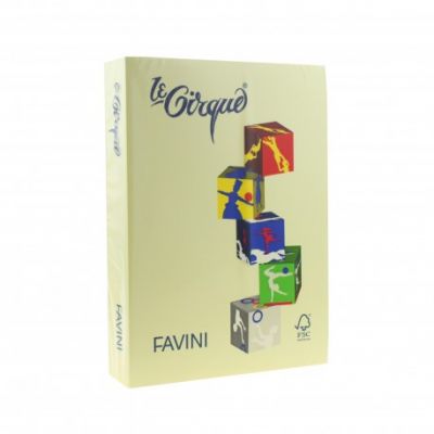 Carton color A4, 160g/mp, 250coli/top, Favini (100), galben deschis 