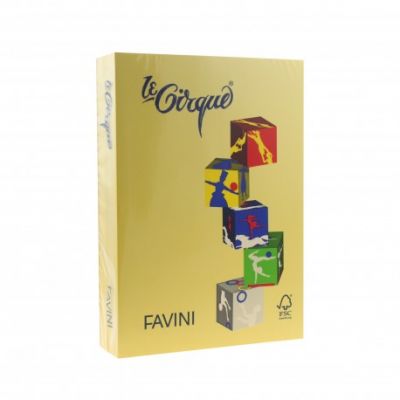 Carton color A4, 160g/mp, 250coli/top, Favini (202), galben mediu